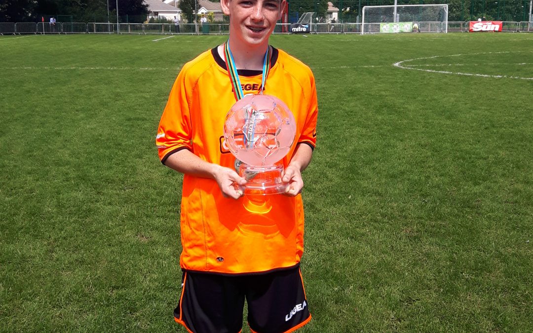 Philip White Tyres Player Sponsor of Scott Mc Cann (Loughgall Youth FC) at the Northern Ireland Super Cup 2016.